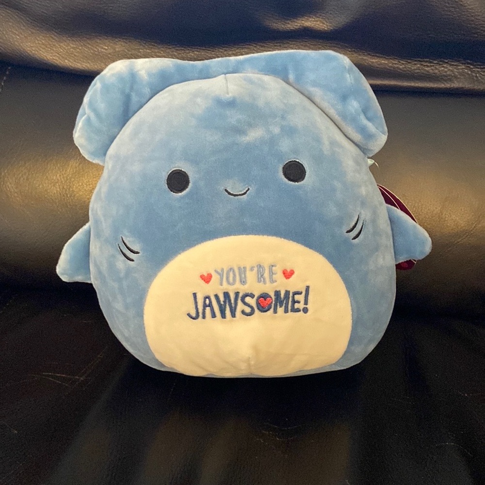 Squishmallows Nitro the Shark 8" Valentine's 2023 Plush Stuffed Animal NWT